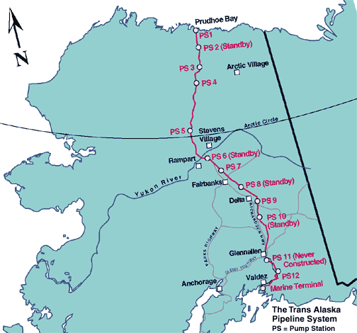 Trans-Alaska Pipeline Map
