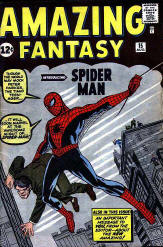 Spider-Man's first appearance - Amazing Fantasy, Aug. 1962