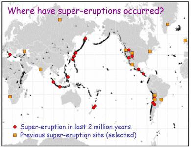 Supervolcanoes Around The World