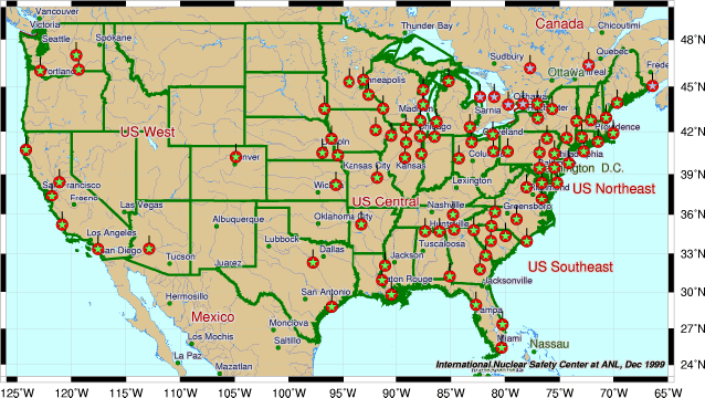 Nuclear Power Plants United States Map