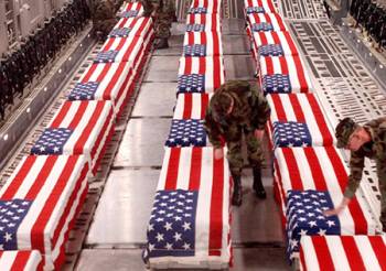 nited States Soldiers Caskets in route to Dover, DE