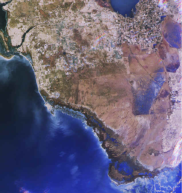 Florida Everglades Satellite Image NASA Lake Okeechobee