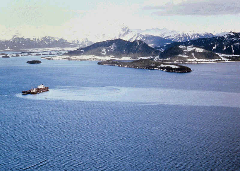Oil Slick from the Exxon Valdez 