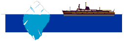 iceberg and ship