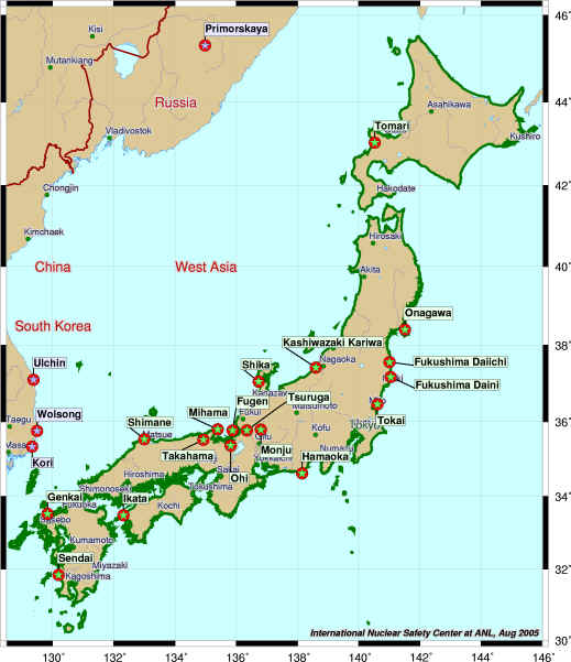 Japan Nuclear Power Plants