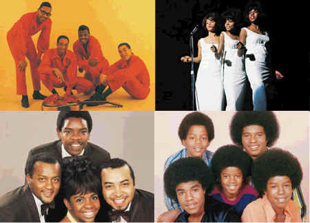 The Four Tops, Diana Ross & The Supremes, Gladys Knight & the Pips and The Jackson 5
