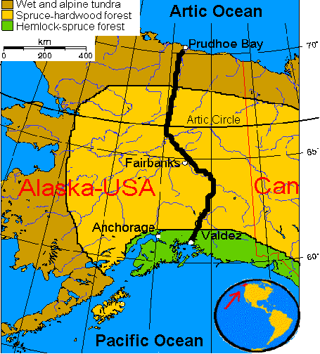 Trans-Alaska Pipeline Map