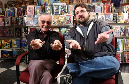 Stan Lee and Kevin Smith "Webslinging"