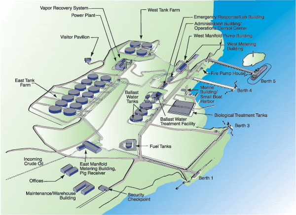 Valdez Marine Terminal Map
